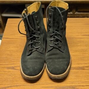 Gianfranco Ferre Black Lace-Up Men's Boots